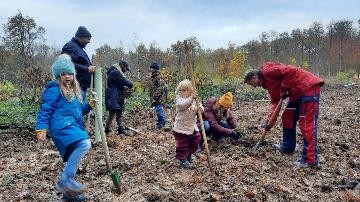 1. Pflanzaktion im Auewald